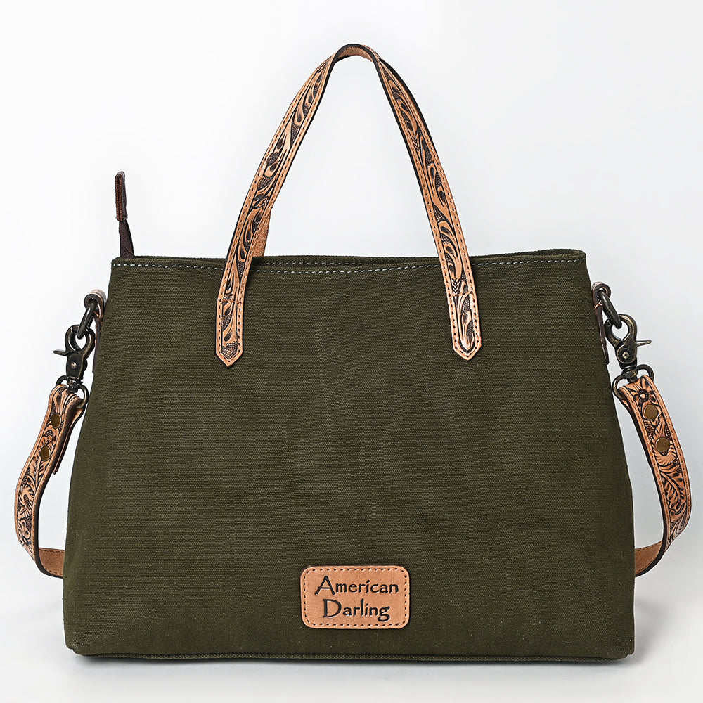 American Darling Tote Hand Tooled Saddle Blanket Genuine Leather Women Bag Western Handbag Purse
