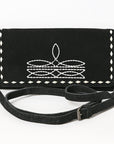 American Darling Western Small Cross Body Genuine Leather Handbag Purse Wallet Bag For Women Girls