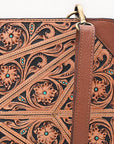 American Darling Portfolio Bag Beautifully Hand Tooled Leather women