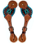 Durable Handcrafted PremiumLeather Spur Straps For Women Western Riding Show Rodeo