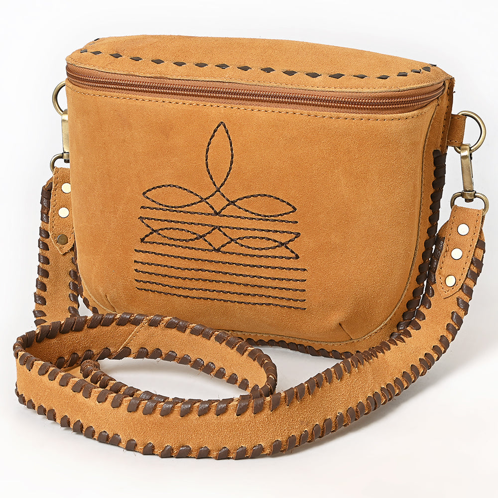 American Darling Crossbody Genuine Suede Leather Women Bag Western Handbag Purse