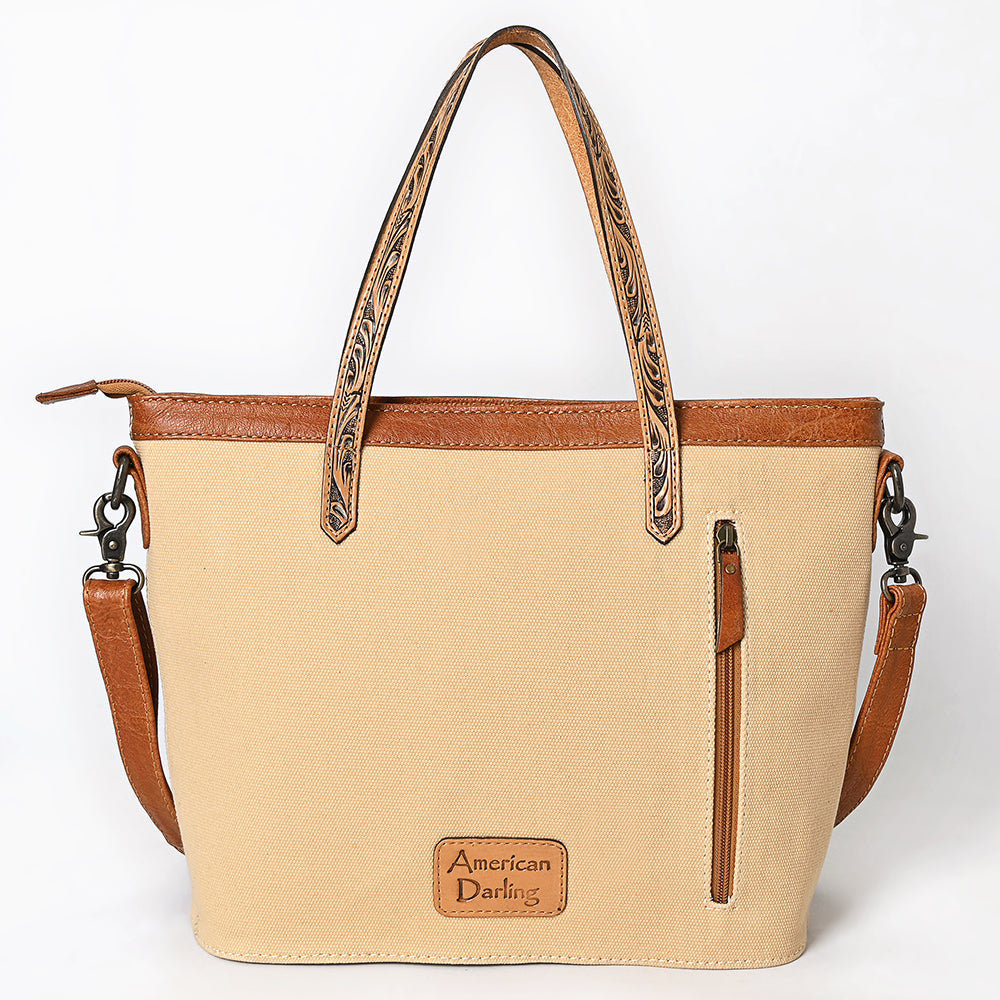 American Darling Tote Hand Tooled Saddle Blanket Genuine Leather Women Bag Western Handbag Purse