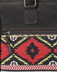 OHLAY Tote Upcycled Canvas  Genuine Leather Women Bag Western Handbag Purse