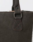 OHLAY Tote Hair On Upcycled Canvas  Genuine Leather Women Bag Western Handbag Purse