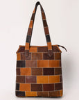 OHLAY OHZX120 Tote Genuine Leather Women Bag Western Handbag Purse