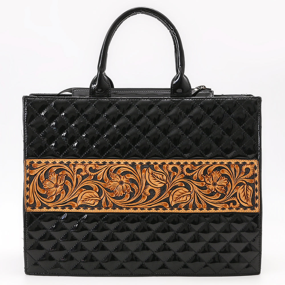 American Darling Tote Hand Tooled Genuine Leather women bag western handbag purse