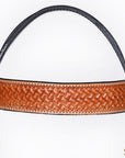 HILASON Western Horse Hand Carved American Leather Breast Collar Headstall