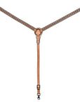 HILASON Western Horse Hand Carved American Leather Breast Collar Headstall