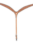 HILASON Western Horse Hand Carved American Leather Breast Collar Headstall