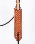 HILASON Western Horse Headstall & Breast Collar American Leather Floral Carving
