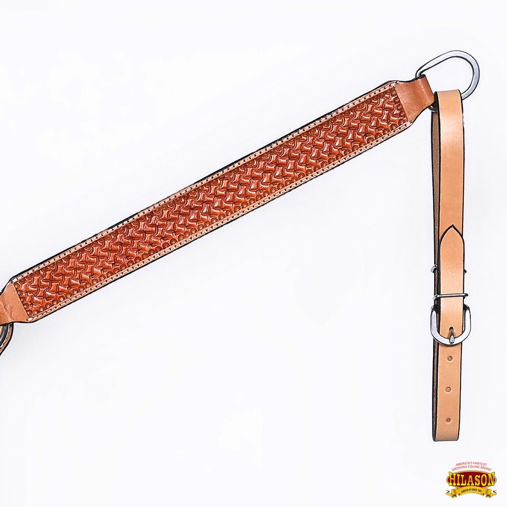HILASON Western Horse Headstall &amp; Breast Collar American Leather Floral Carving