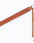 HILASON Western Horse Headstall & Breast Collar American Leather Floral Carving