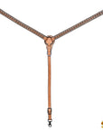 HILASON Western Horse Hand Carved American Leather Breast Collar Headstall