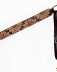 HILASON Western Horse Headstall & Breast Collar American Leather Floral Carving
