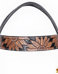 HILASON Western Horse Headstall & Breast Collar American Leather Floral Carving