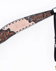 HILASON Western Horse Headstall & Breast Collar American Leather Floral Carving