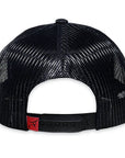 Rope Smart Western Style Mesh Flat Retro Trucker Fit Snapback Red Patch Cap