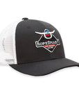 Rope Smart Western Style Mesh Flat Retro Trucker Fit Snapback Red Patch Cap