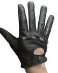 HILASON Genuine Leather Men's Driving Show Right Hand Glove Black