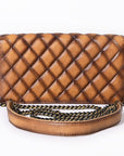 American Darling Organiser Hair-On Hand Tooled Genuine Leather Women Bag Western Handbag Purse