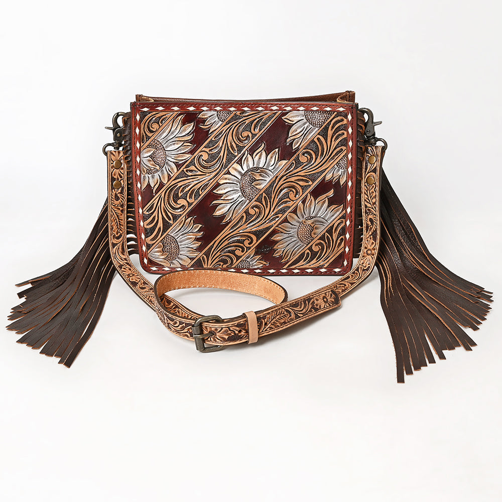 American Darling Hand Tooled Genuine Leather Women Bag Western Handbag Purse