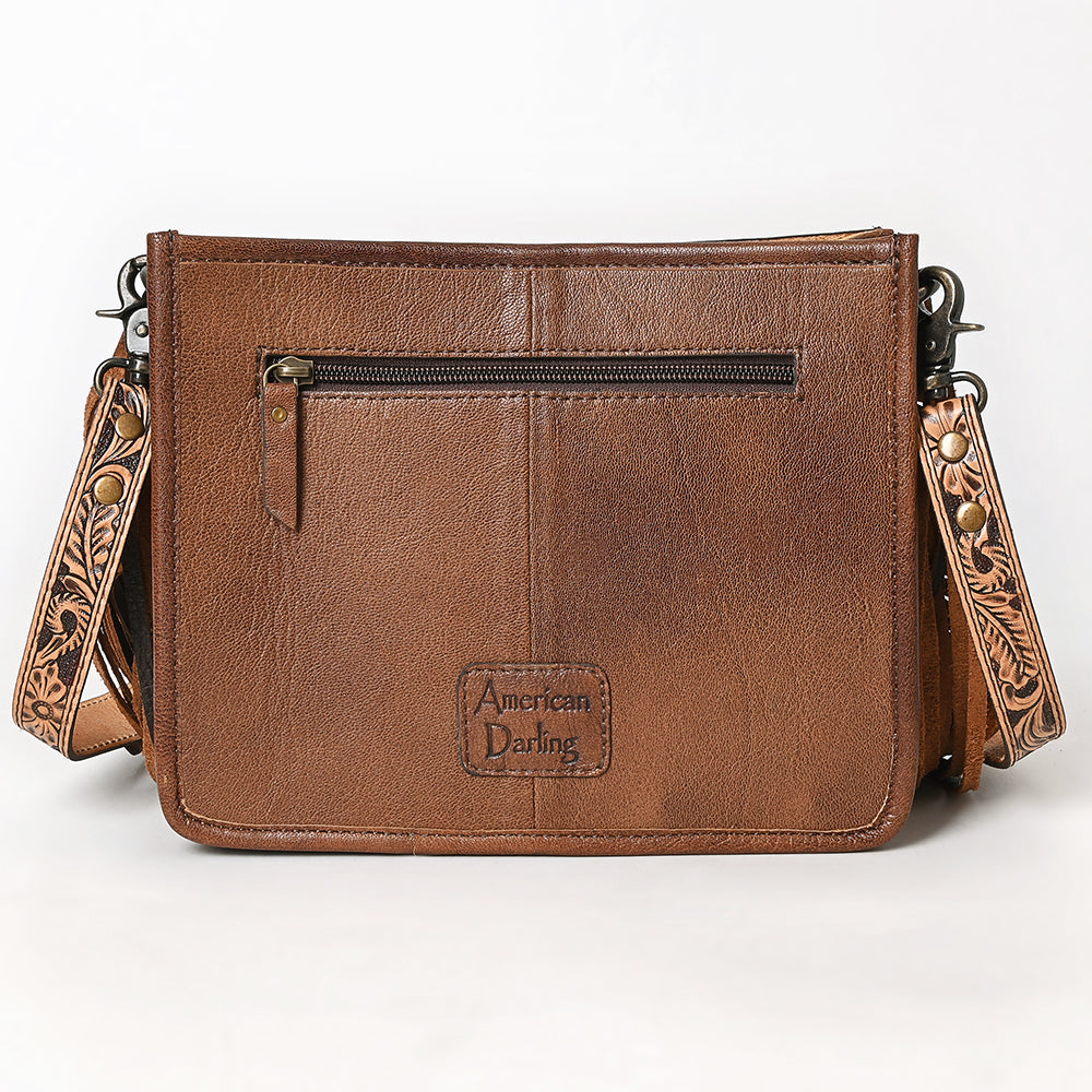 American Darling Hand Tooled Genuine Leather Women Bag Western Handbag Purse