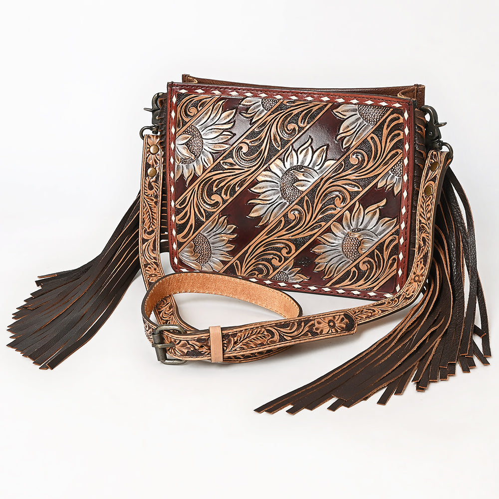 American Darling Hand Tooled Genuine Leather Women Bag Western Handbag Purse