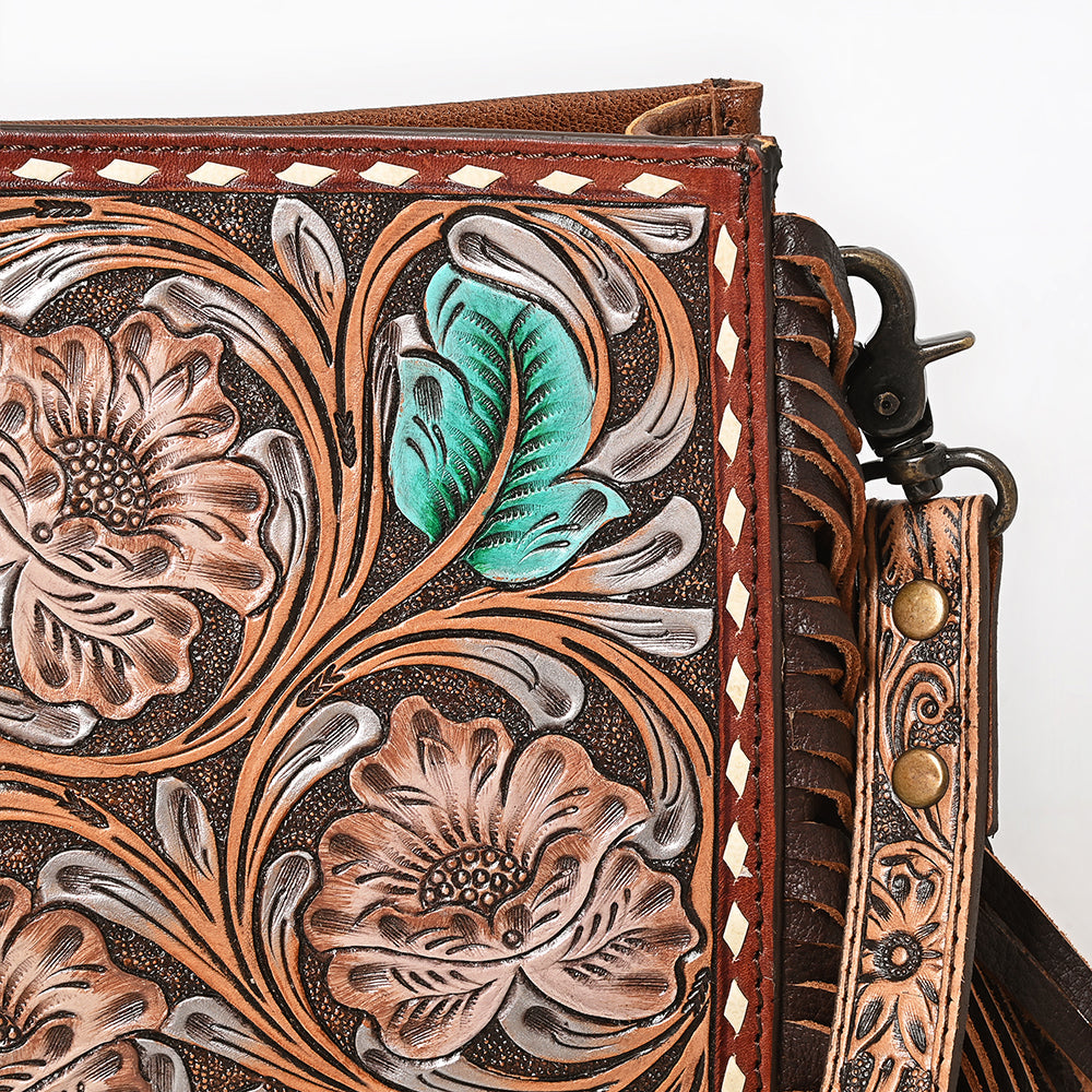 American Darling Hand Tooled Genuine Leather Women Bag Western Handbag Purse
