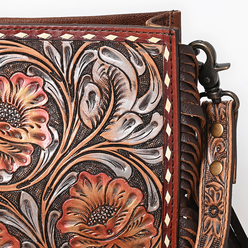 American Darling Hand Tooled Genuine Leather Women Bag Western Handbag Purse