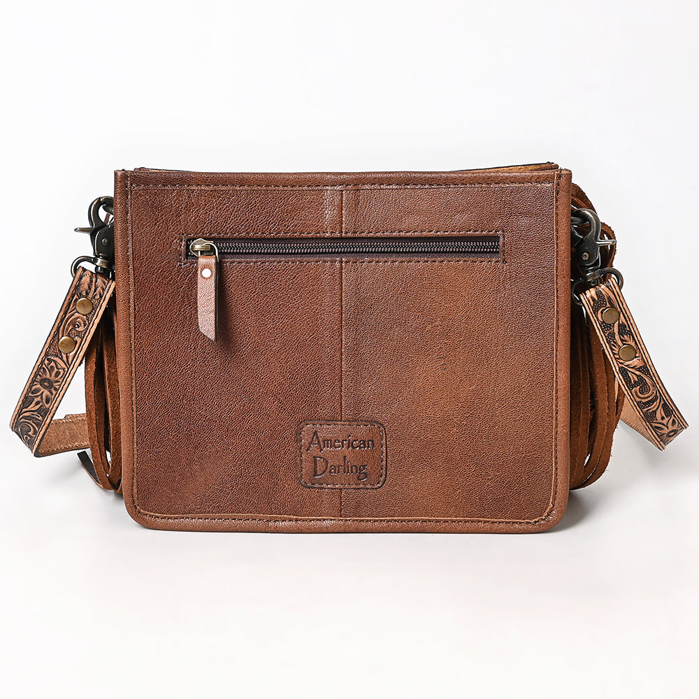 American Darling Hand Tooled Genuine Leather Women Bag Western Handbag Purse