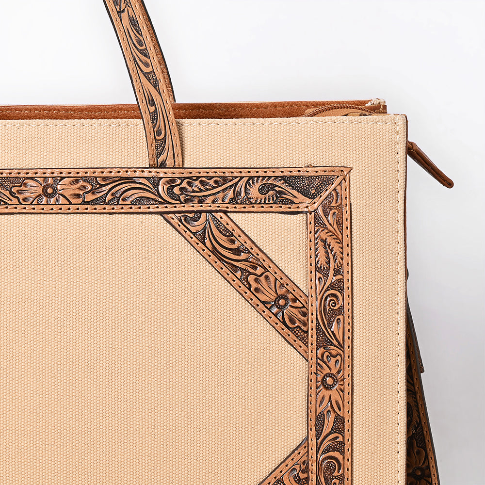 American Darling Tote Hand Tooled Saddle Blanket Genuine Leather Women Bag Western Handbag Purse