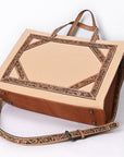American Darling Tote Hand Tooled Saddle Blanket Genuine Leather Women Bag Western Handbag Purse