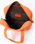 OHLAY Tote Upcycled Canvas  Genuine Leather Women Bag Western Handbag Purse