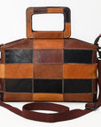 OHLAY OHZX126 Briefcase Genuine Leather Women Bag Western Handbag Purse
