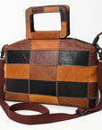 OHLAY OHZX126 Briefcase Genuine Leather Women Bag Western Handbag Purse
