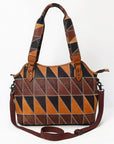 OHLAY OHZX129 Tote Genuine Leather Women Bag Western Handbag Purse