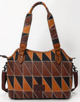 OHLAY OHZX129 Tote Genuine Leather Women Bag Western Handbag Purse
