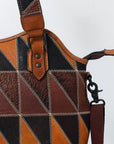 OHLAY OHZX129 Tote Genuine Leather Women Bag Western Handbag Purse