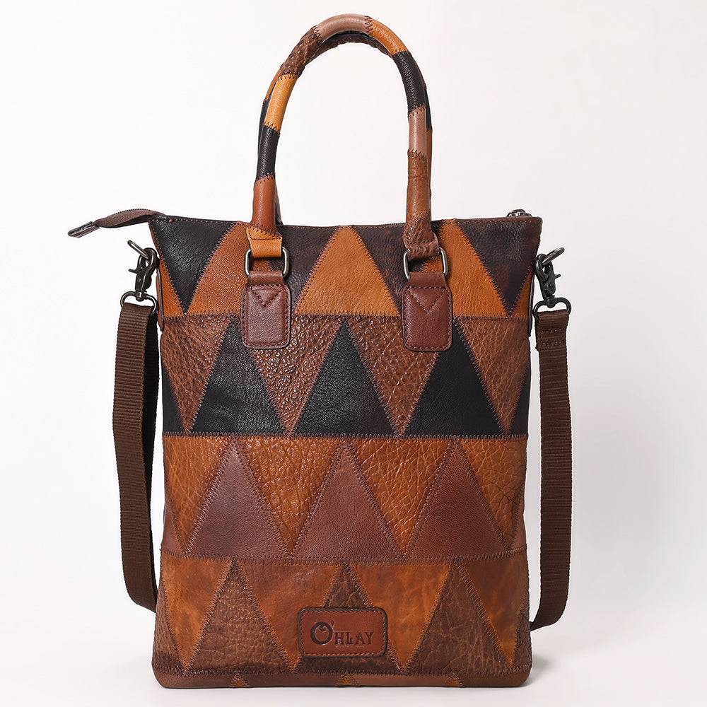 OHLAY OHZX131 Tote Genuine Leather Women Bag Western Handbag Purse