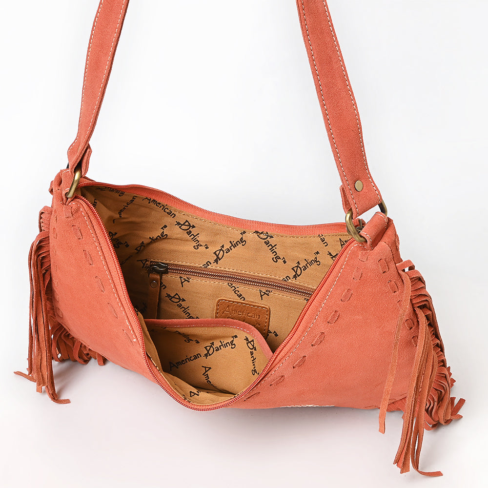 American Darling Small Crossbody Suede Genuine Leather Women Bag Western Handbag Purse