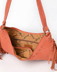 American Darling Small Crossbody Suede Genuine Leather Women Bag Western Handbag Purse|