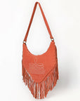 American Darling Small Crossbody Suede Genuine Leather Women Bag Western Handbag Purse|