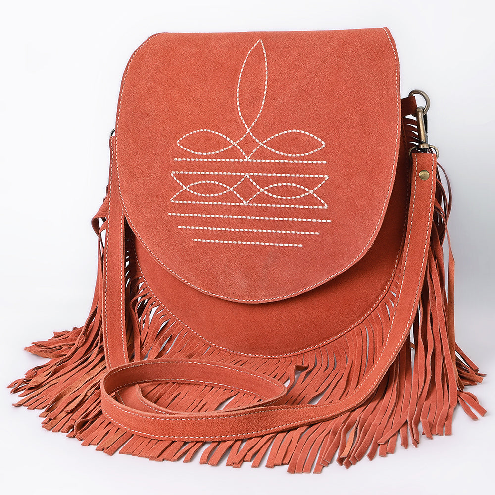 American Darling Crossbody Genuine Suede Leather women bag western handbag purse