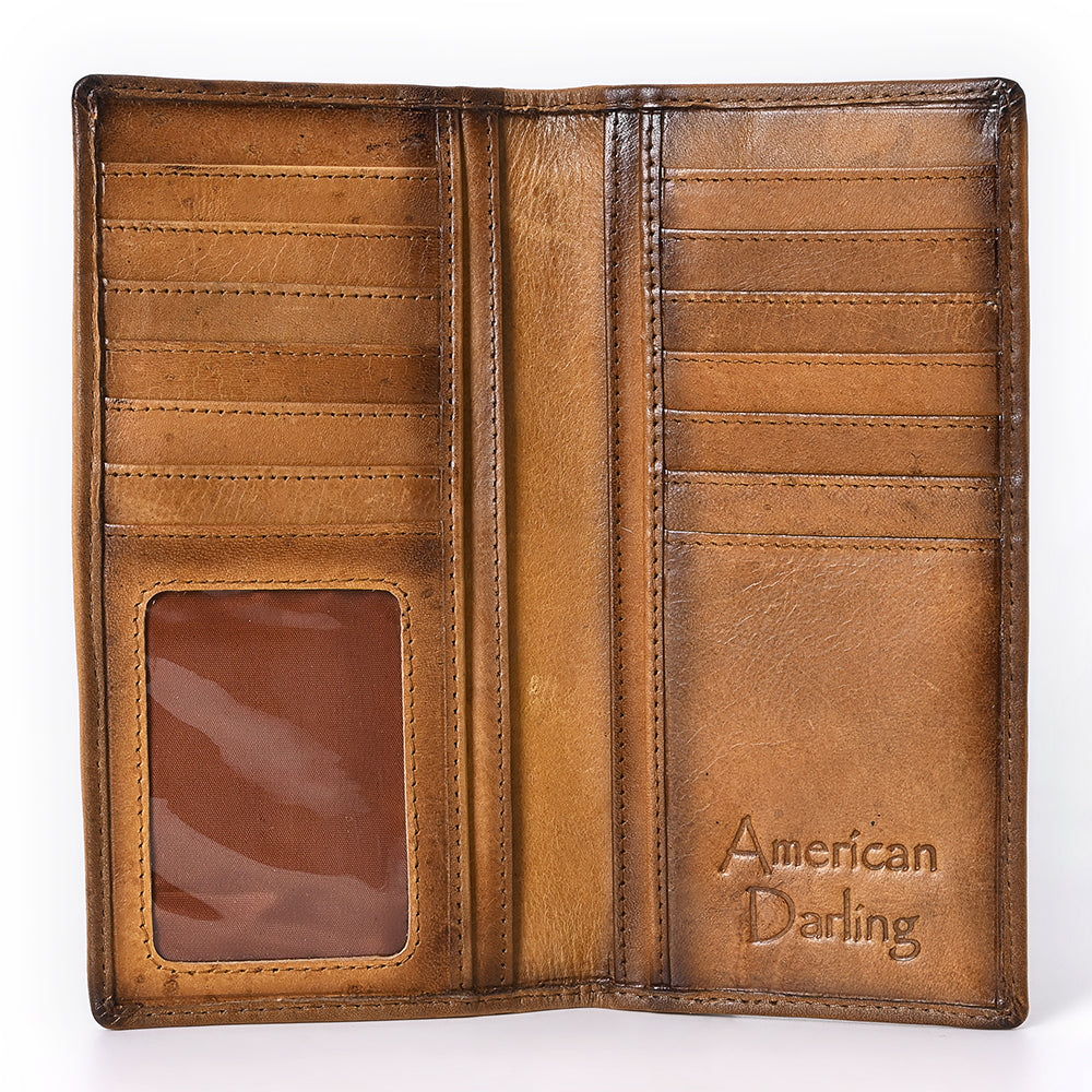 American Darling Wallet Genuine Leather Rodeo Wallet For Men &amp; Women Unisex Purse |