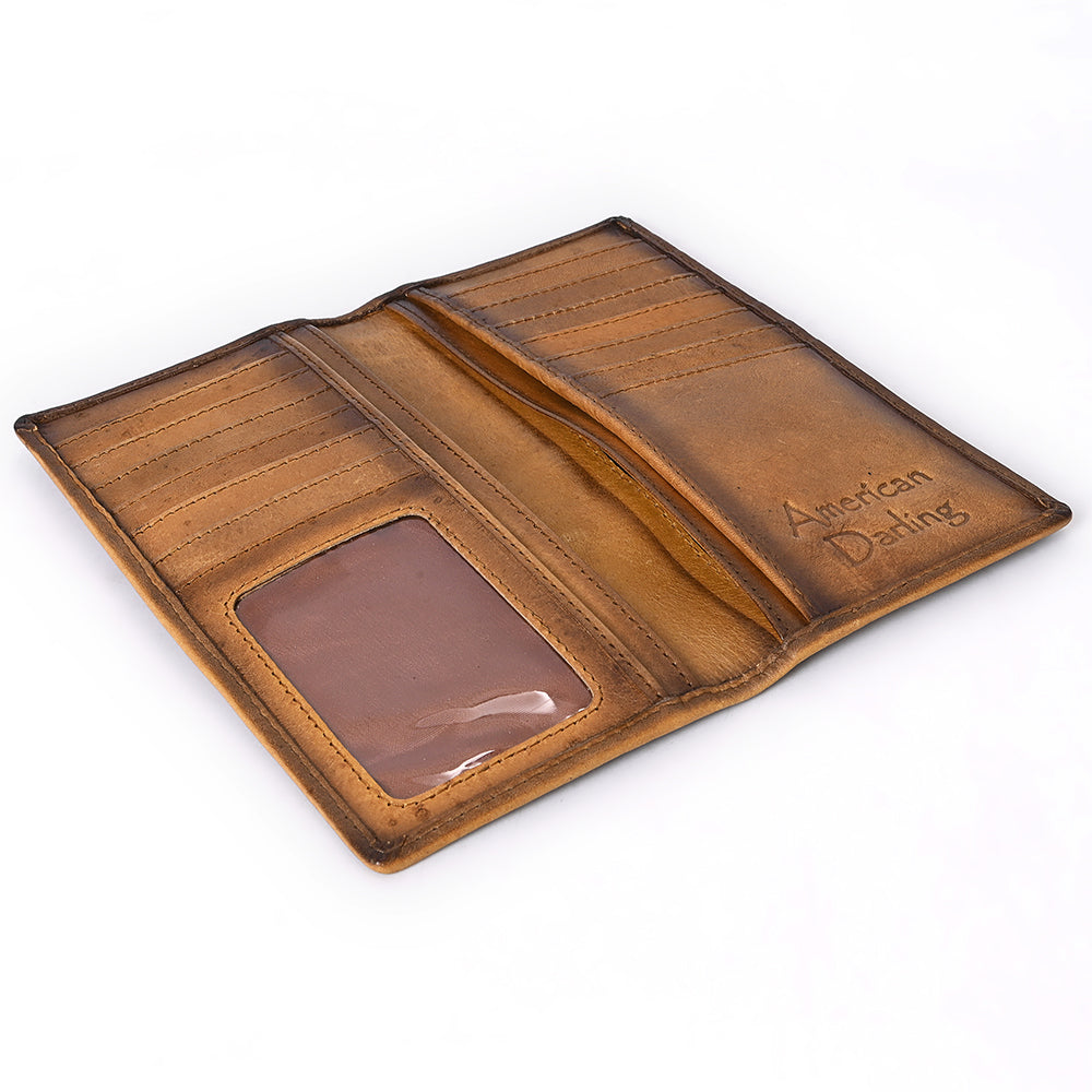 American Darling Wallet Genuine Leather Rodeo Wallet For Men &amp; Women Unisex Purse |
