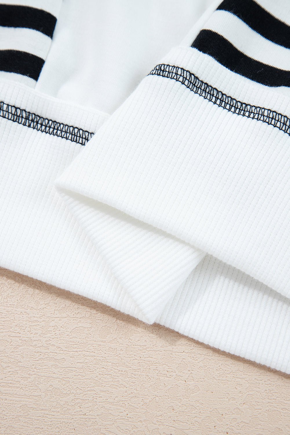 Clare Contrast Stitching Oversize Sweatshirt
