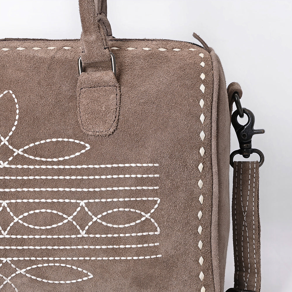 American Darling Duffel Genuine Suede Leather women's bag, western handbag, purse| handbag | Hand tooled purse