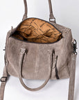 American Darling Duffel Suede Genuine Leather Women Bag Western Handbag Purse
