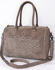American Darling Duffel Suede Genuine Leather Women Bag Western Handbag Purse