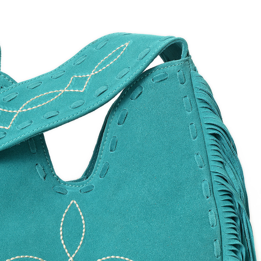 American Darling Hobo Suede Genuine Leather Women Bag Western Handbag Purse